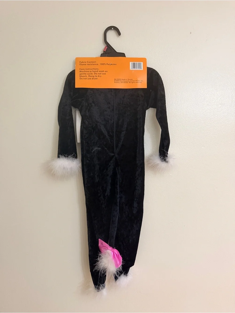 Velvet Black Cat Toddler Costume - Black